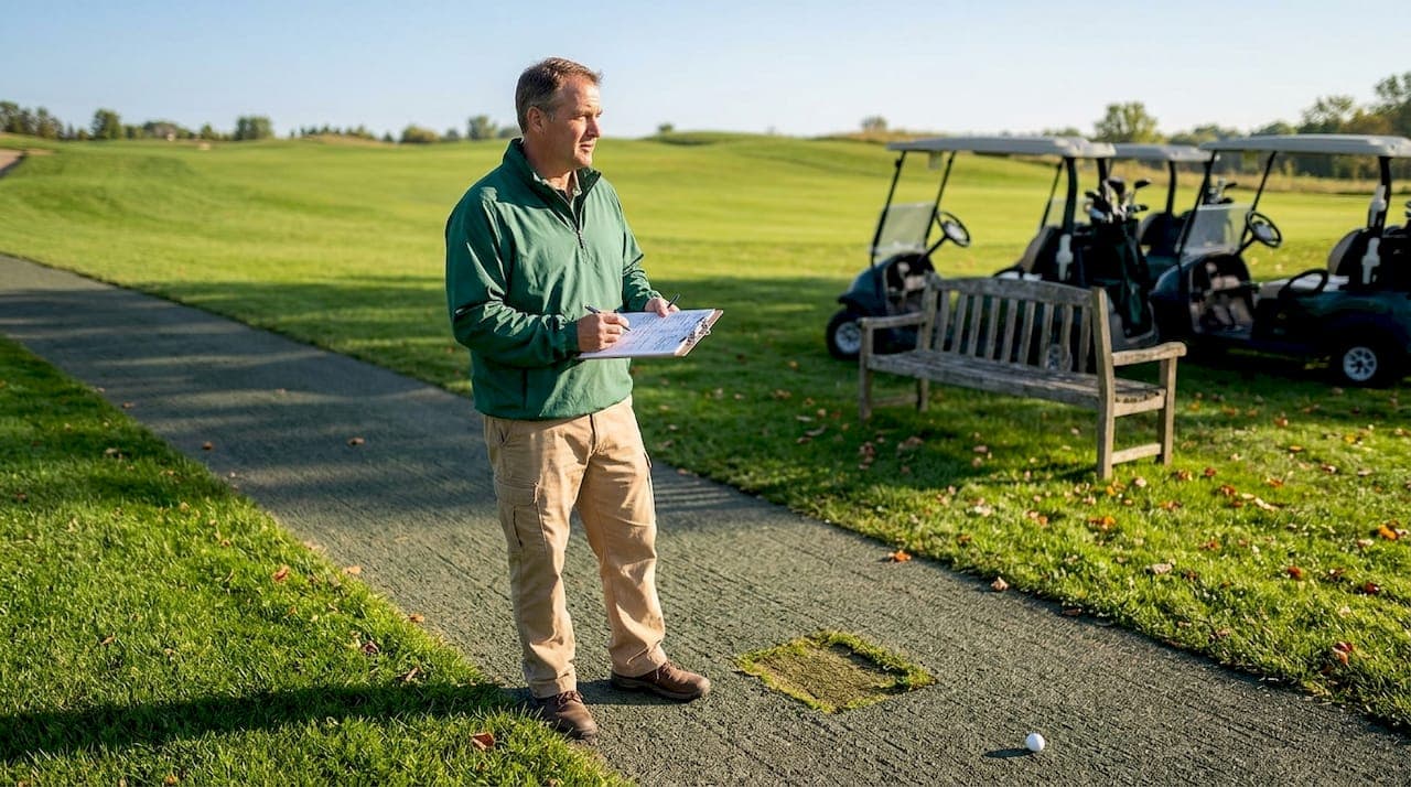 How Rubber Paving Reduces Golf Course Noise