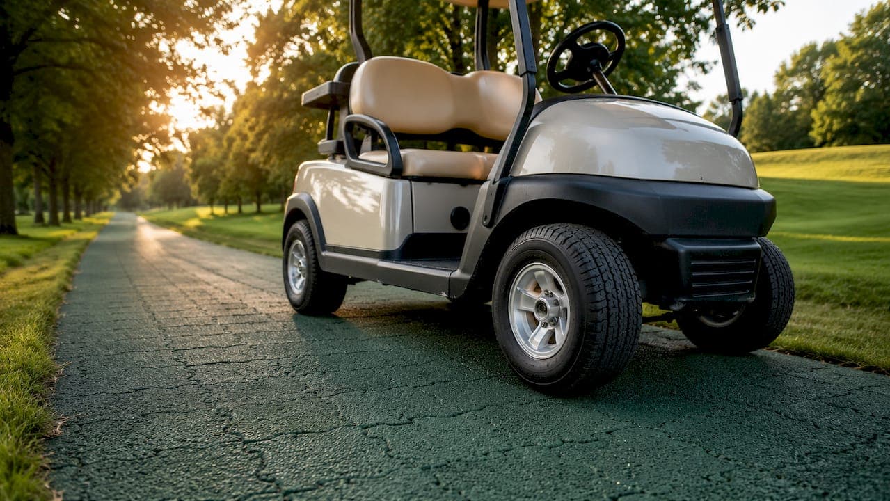 How Rubber Paving Handles Golf Cart Weight