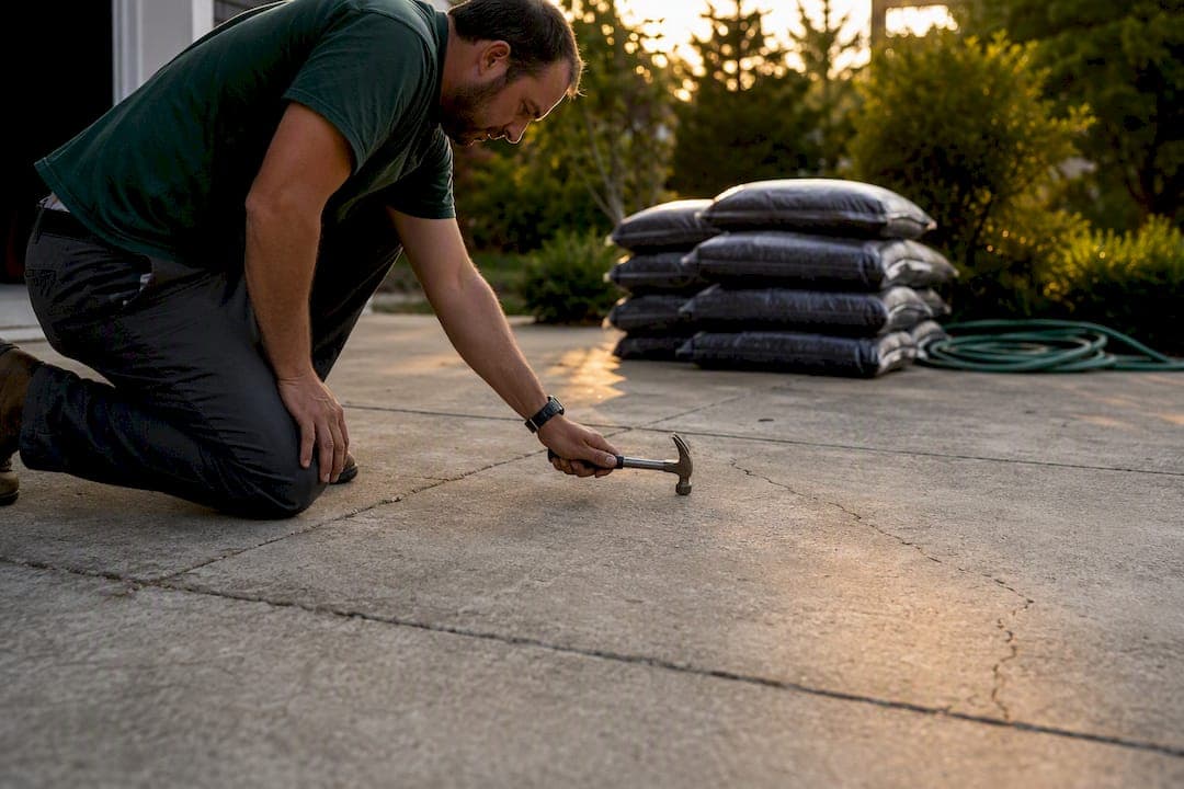 Homeowners: 2 Questions to Decide If Rubber Paving Over Concrete Is DIY