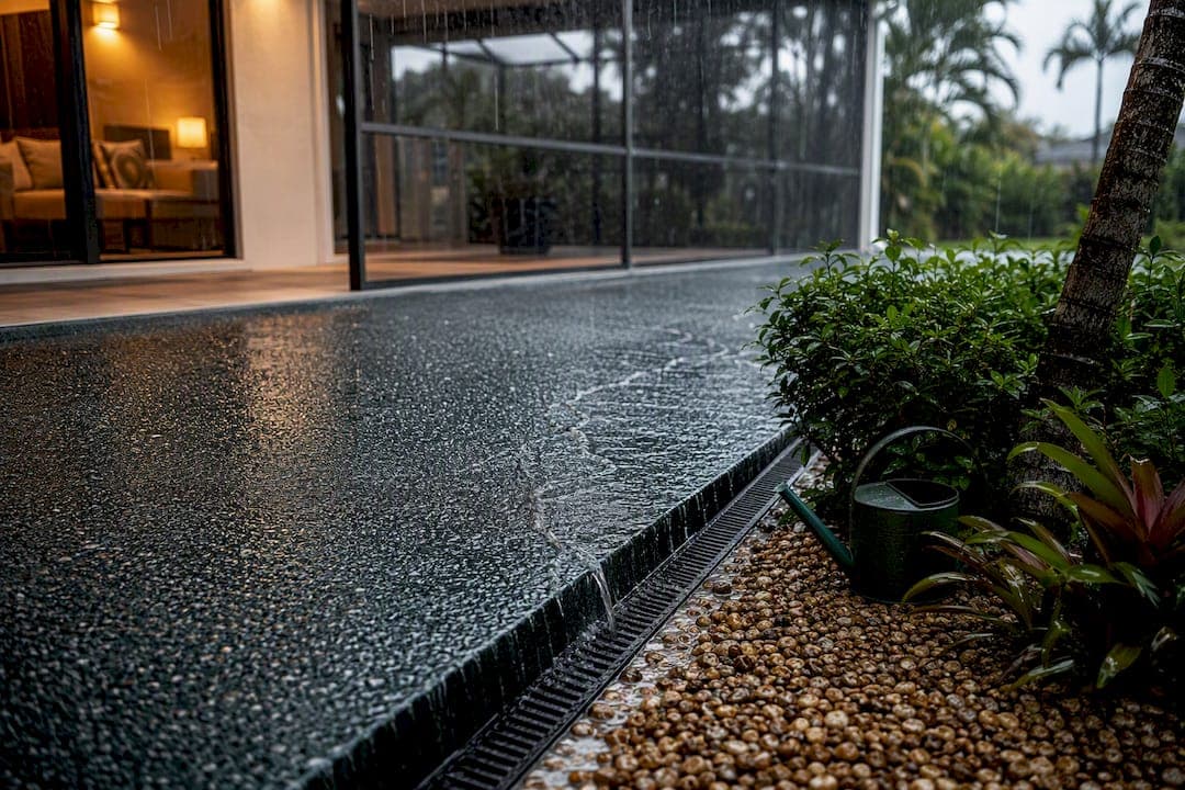 Stop Pool Puddles: Rubberway® Rubber Patio Surfaces for Homeowners