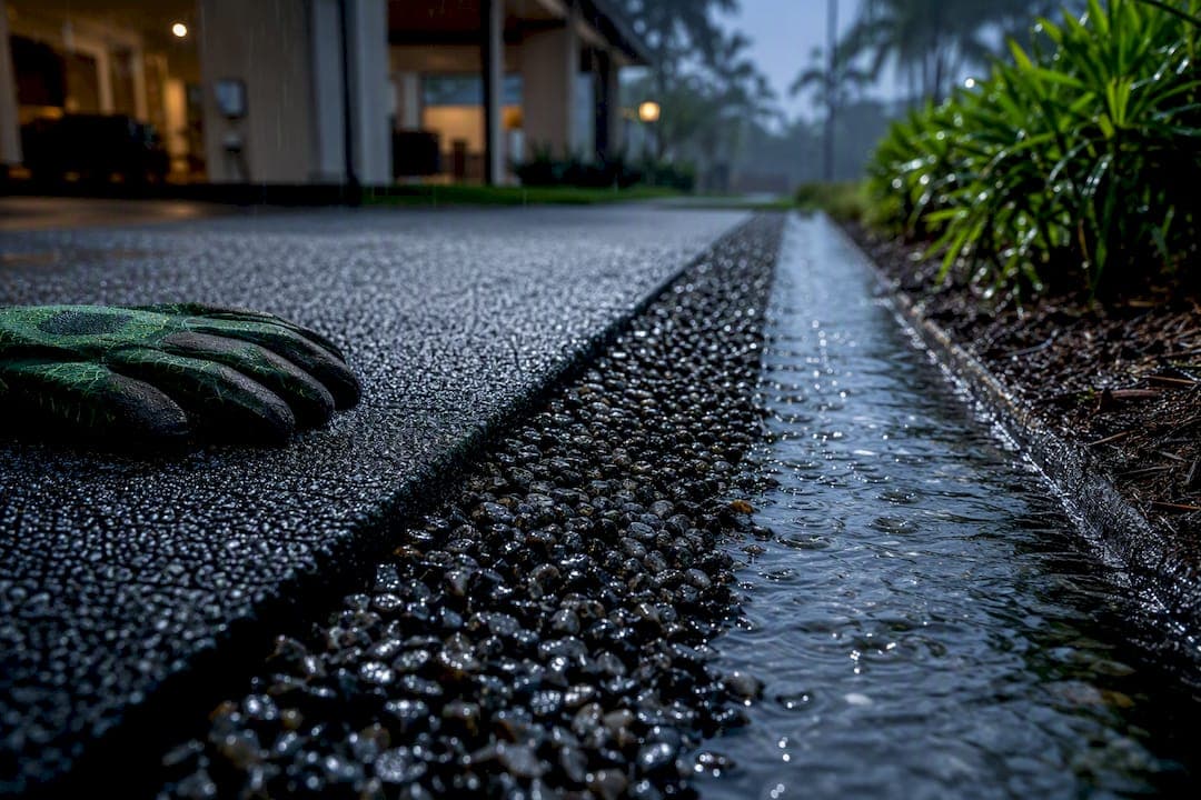 Homeowners: Wet Climate Walkways, Drainage First, Rubber Paving Fits