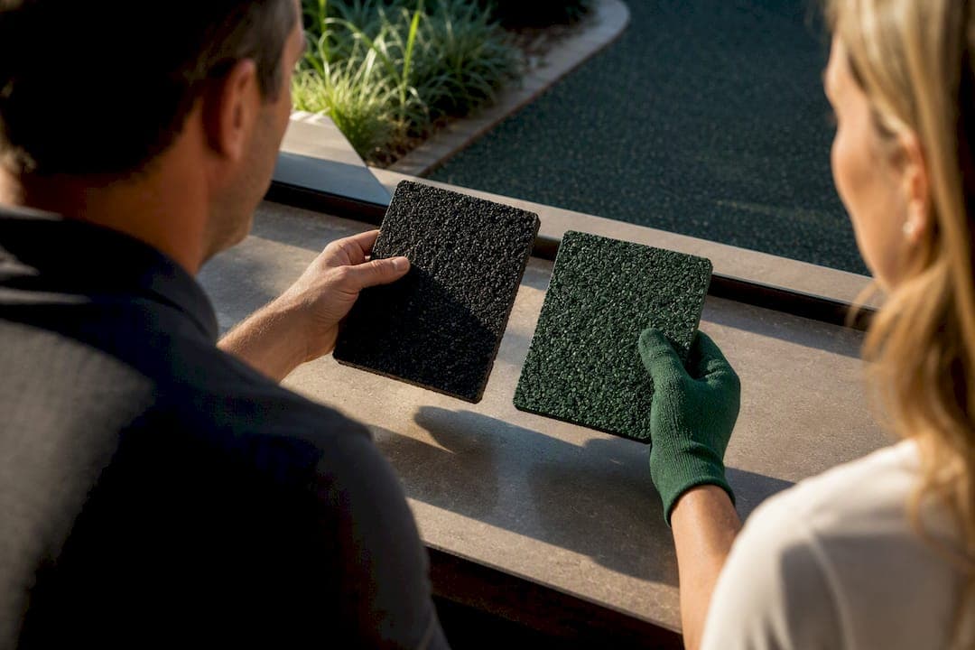 Don't Pick Rubber Paving Colors Until You Ask for Fade Data